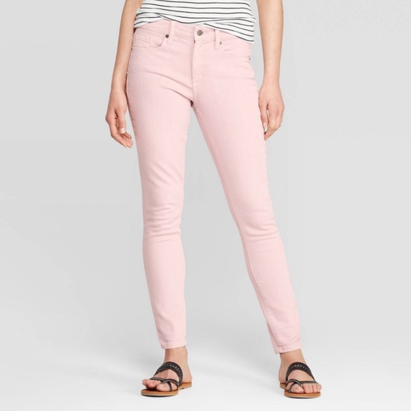 Universal Thread Denim - Universal Thread High Rise Skinny Jean Pink